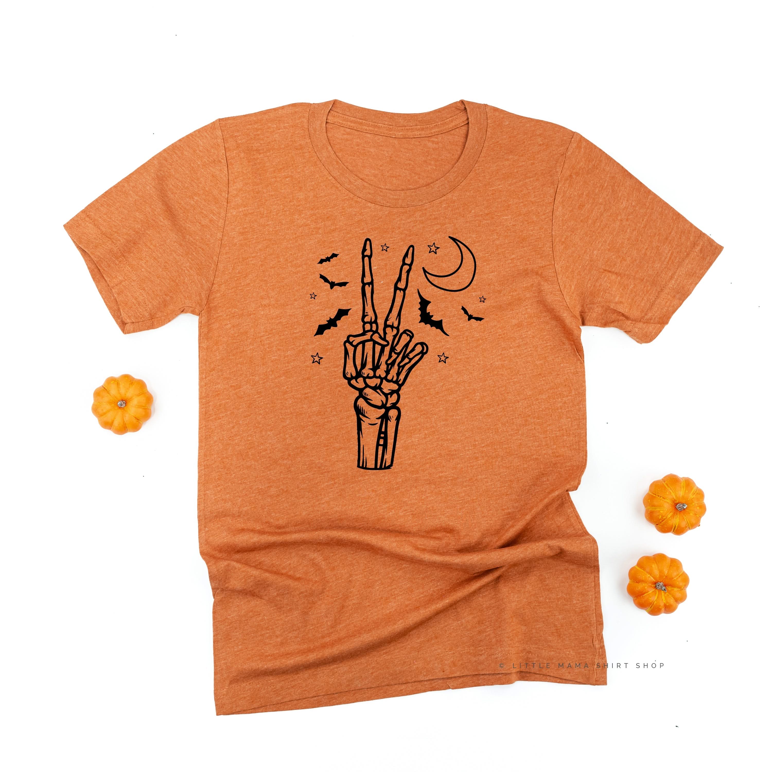 Peace - Skeleton - Unisex Tee Little Mama Shirt Shop