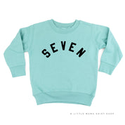 BIRTHDAY NUMBER - BLOCK FONT - Child Sweater Little Mama Shirt Shop