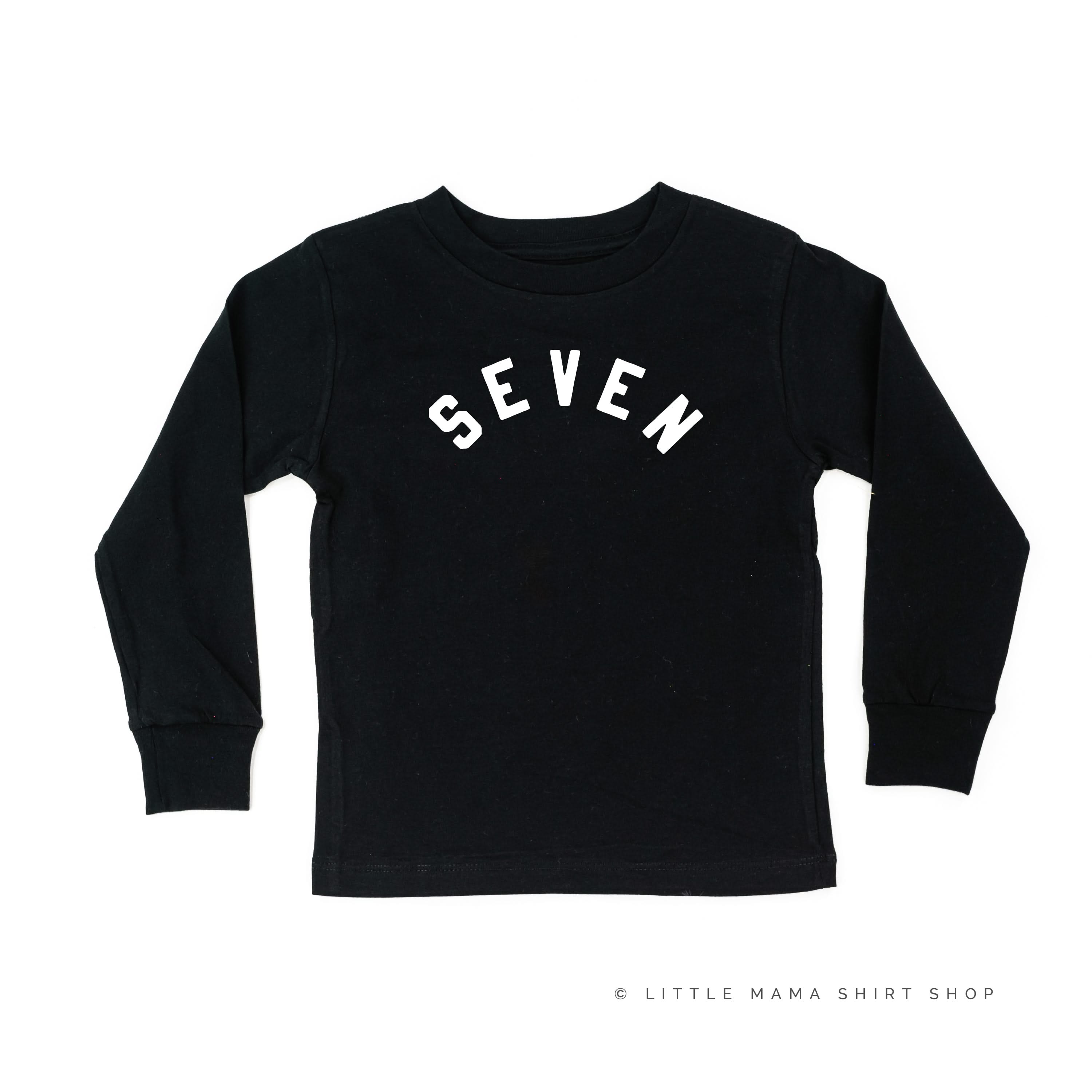 Birthday Number - Block Font - Child Long Sleeve Tee