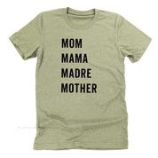 Mom Mama Madre Mother - Basics Collection - Unisex Tee Little Mama Shirt Shop