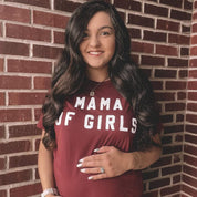 MAMA OF GIRLS - (Block Font) - Unisex Tee Little Mama Shirt Shop