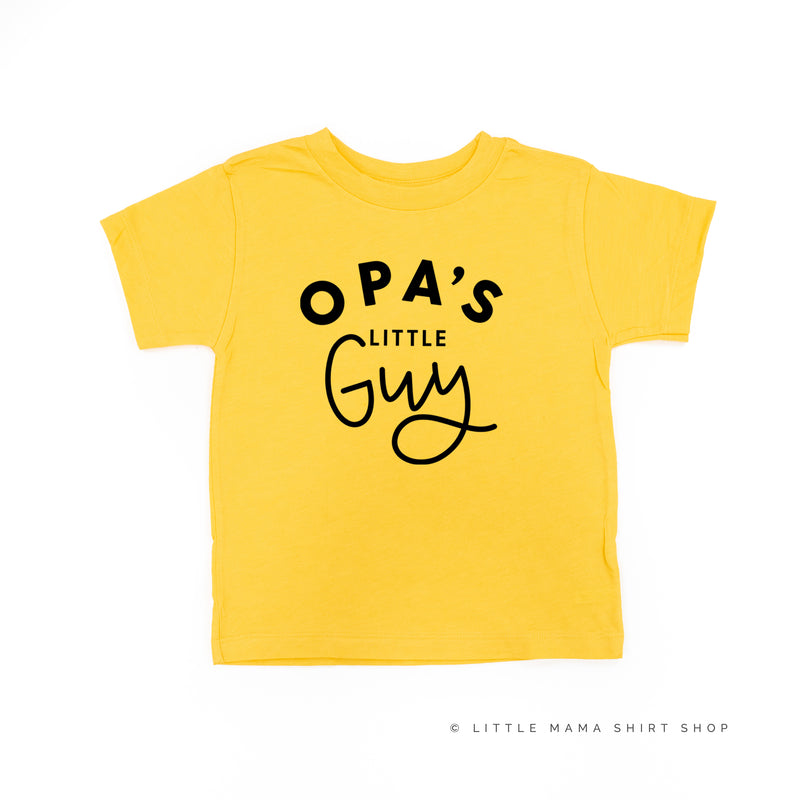 Opa's Little Guy - Short Sleeve Child Shirt