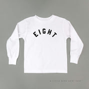 Birthday Number - Block Font - Child Long Sleeve Tee