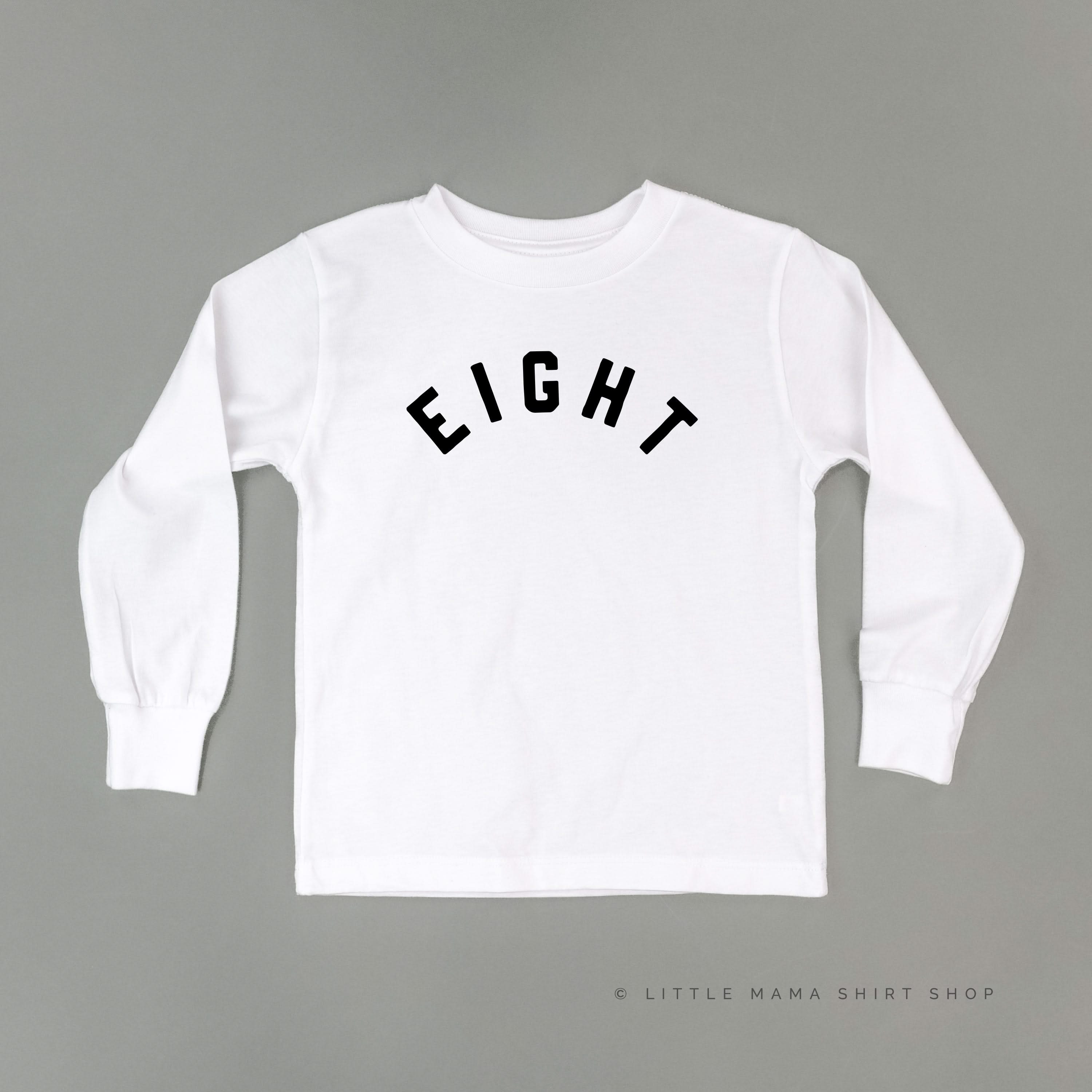 Birthday Number - Block Font - Child Long Sleeve Tee