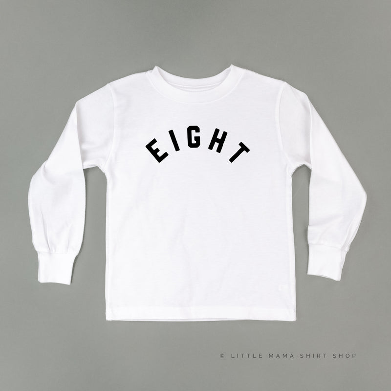 BIRTHDAY NUMBER - BLOCK FONT - Long Sleeve Child Shirt