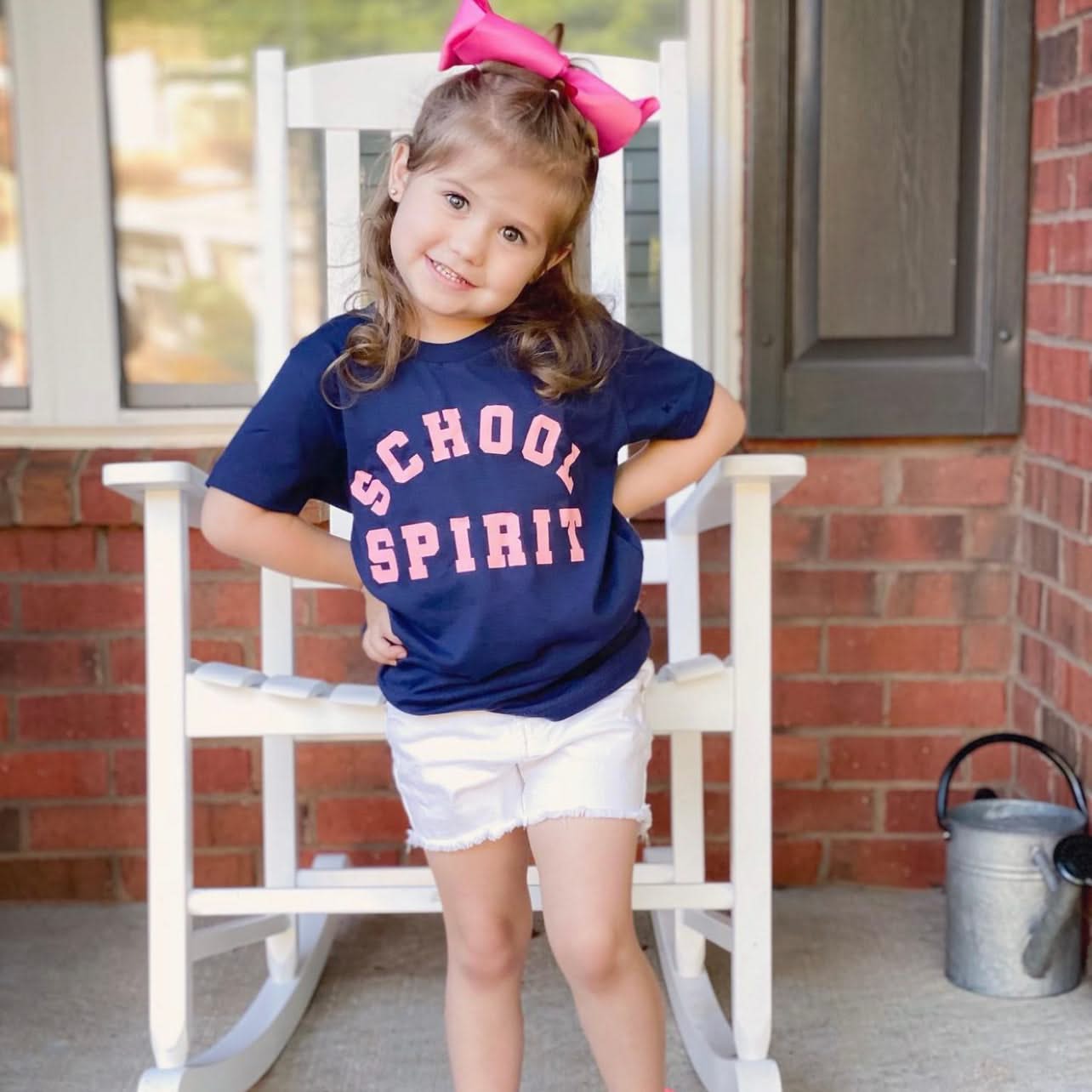 School Spirit - Short Sleeve Child Shirt Little Mama Shirt Shop