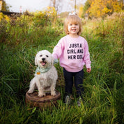Just a Girl and Her Dog - Child Sweater Little Mama Shirt Shop