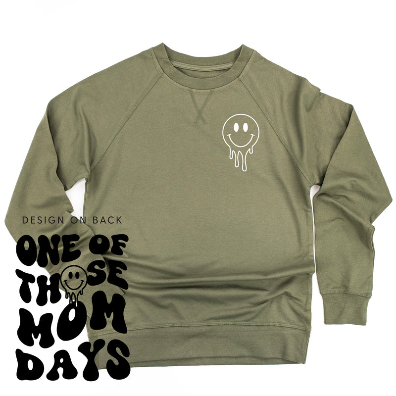 ONE OF THOSE MOM DAYS - (w/ Melty Smiley) - Lightweight Pullover Sweater
