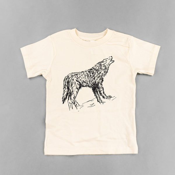 WOLF - HAND DRAWN - Short Sleeve Child Shirt