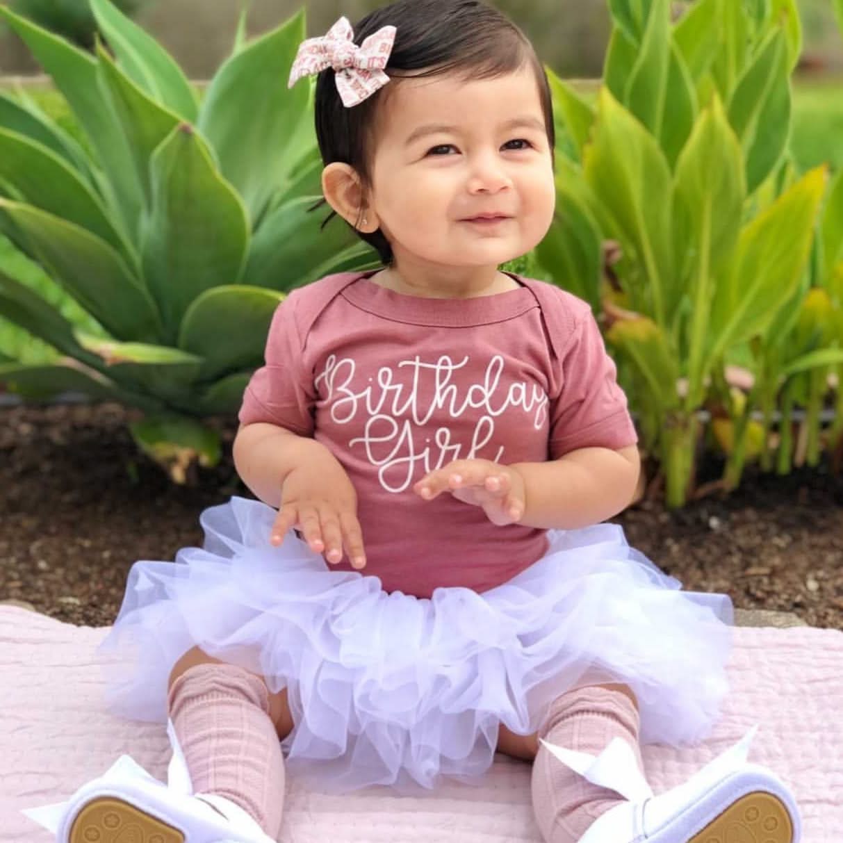 BIRTHDAY GIRL - NEW CURSIVE - Child Shirt Little Mama Shirt Shop