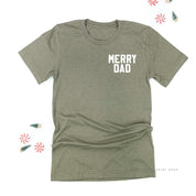 Merry Dad (pocket) - Unisex Tee Little Mama Shirt Shop