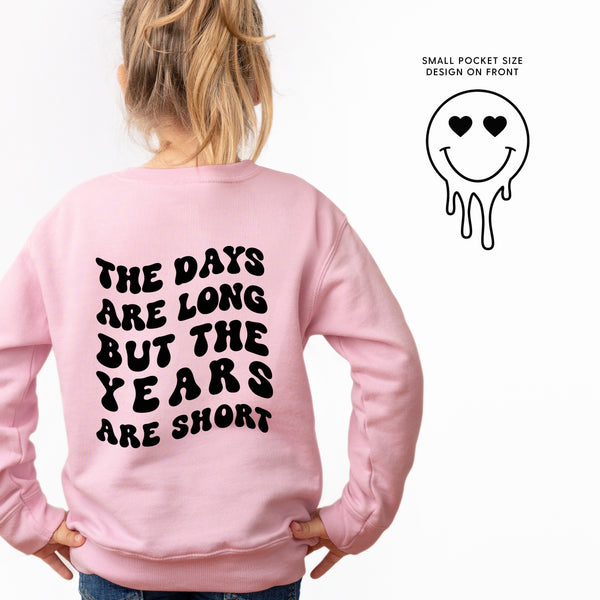THE DAYS ARE LONG BUT THE YEARS ARE SHORT - (w/ Melty Heart Eyes) - Child Sweater