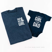 Dad + His Girl / Just a Girl and Her Dad - Set of 2 Shirts Little Mama Shirt Shop