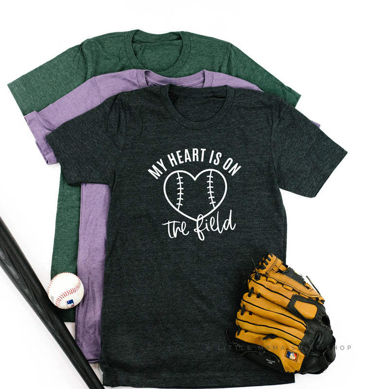 My Heart is on the Field (Baseball) - Unisex Tee