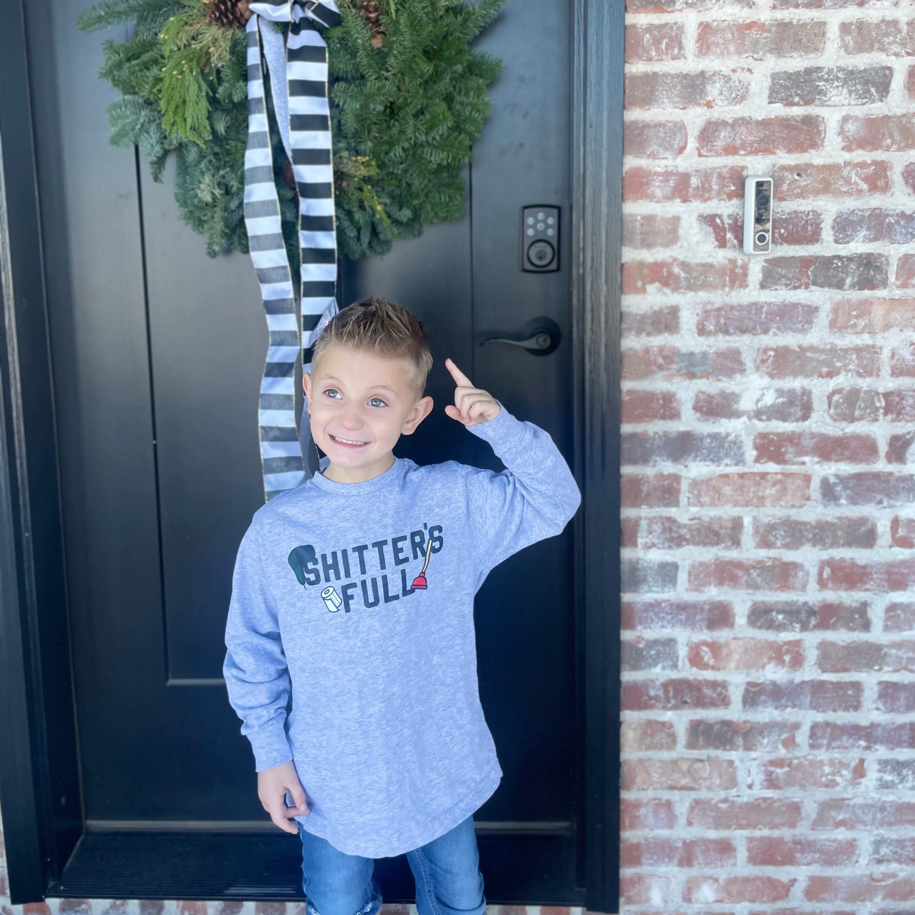 Shitter's Full - Child Long Sleeve Tee