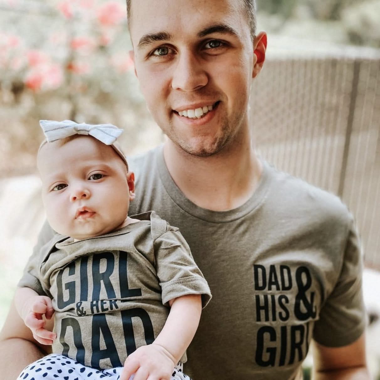 Dad + His Girl / Just a Girl and Her Dad - Set of 2 Shirts Little Mama Shirt Shop