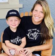 Wild Thing - You Make My Heart Sing | Set of 2 Black Shirts Little Mama Shirt Shop