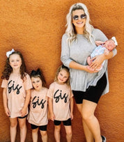 Sis - Cursive - Child Shirt Little Mama Shirt Shop