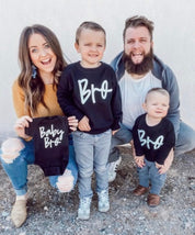 Bro - Cursive - Child Sweater Little Mama Shirt Shop