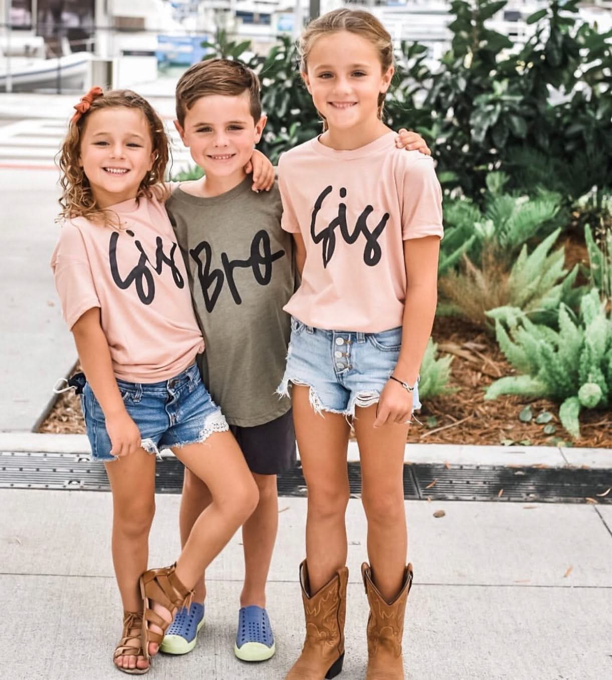 Bro - Cursive - Child Shirt Little Mama Shirt Shop