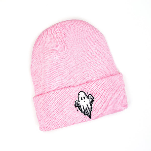Ghost Beanie - Pink