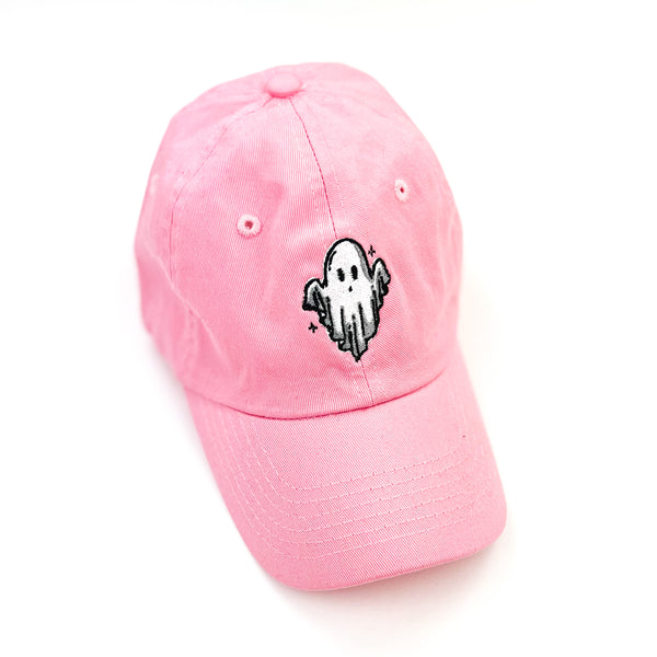 Ghost - Child Size - PINK Curved Brim Hat