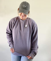 Friendly Ghost - Embroidered Pigment Crewneck