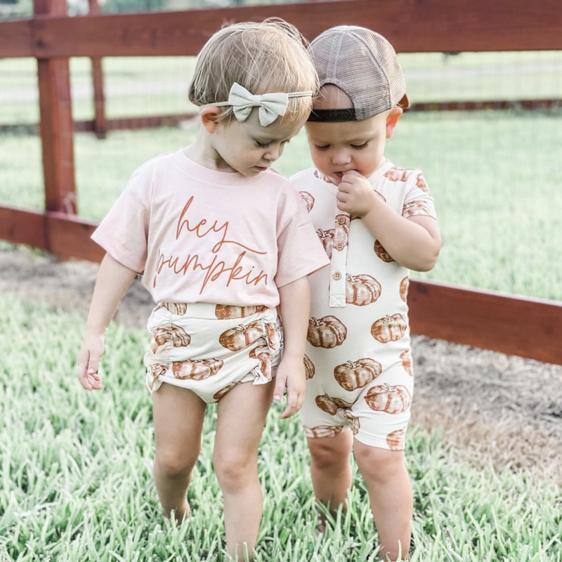 Hey Pumpkin (Cursive) - Short Sleeve Child Shirt