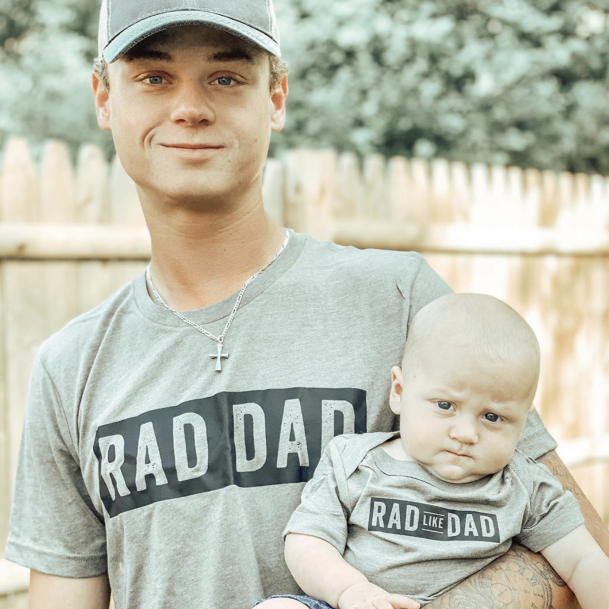 Rad Dad(one line) + Rad Like Dad - Set of 2 Shirts Little Mama Shirt Shop