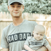 Rad Dad(one line) + Rad Like Dad - Set of 2 Shirts Little Mama Shirt Shop