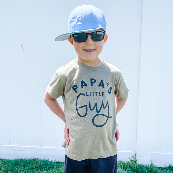 Papa's Little Guy - Child Shirt
