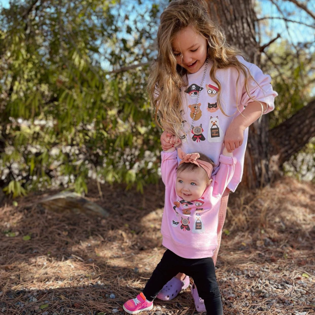 Halloween Kitties - Featuring @HeyCuteDesign - Child Sweater Little Mama Shirt Shop