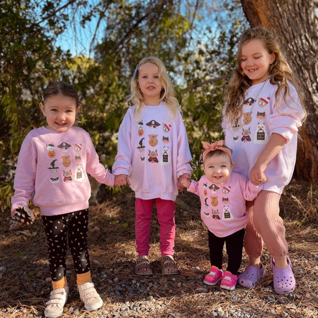 Halloween Kitties - Featuring @HeyCuteDesign - Child Sweater Little Mama Shirt Shop