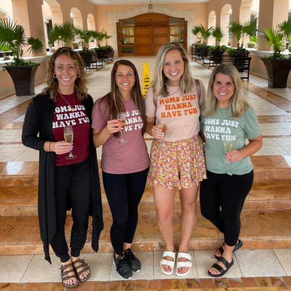 Moms Just Wanna Have Fun - Unisex Tee Little Mama Shirt Shop