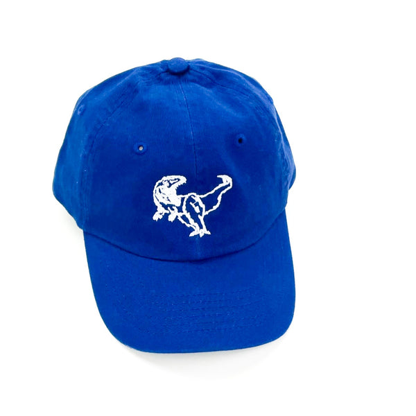 Sketchy T-Rex - Child Size - Blue Curved Brim Hat
