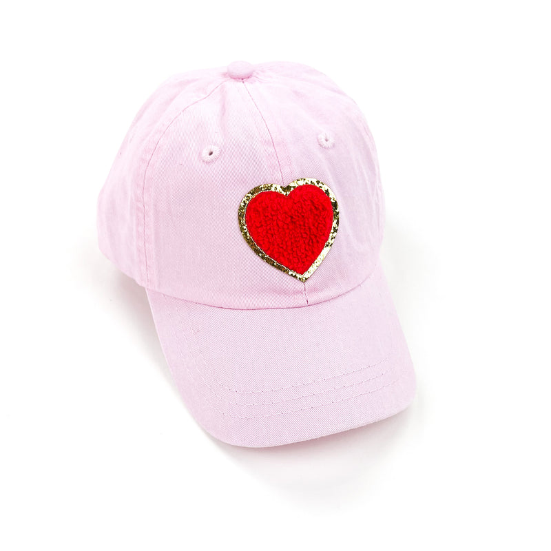 CHILD SIZE - Limited Edition Patch Hat - Light Pink w/ Red Heart