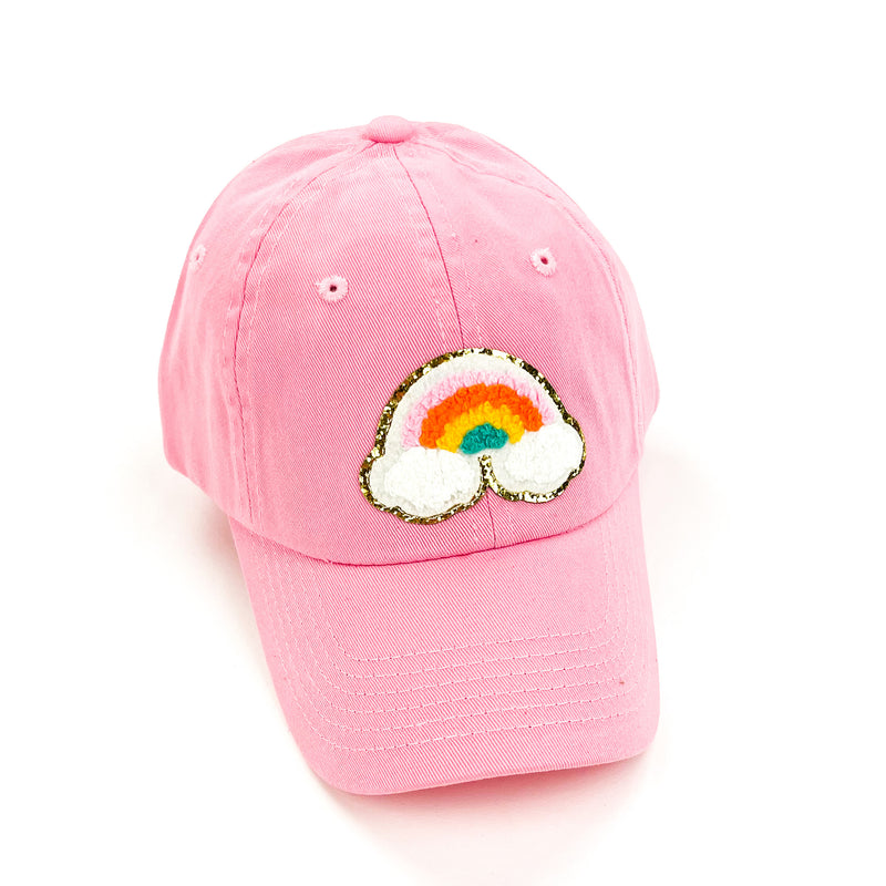 CHILD SIZE - Limited Edition Patch Hat - Pink w/ Rainbow