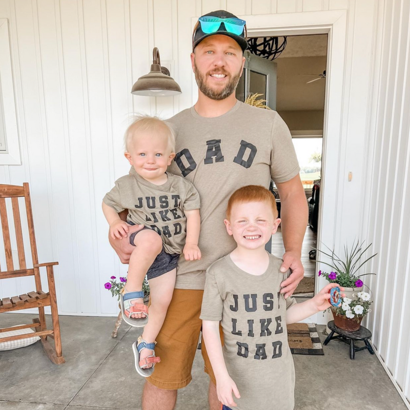 Father Son Fishing Shirt Set Matching Dad and Me Outfit Father's