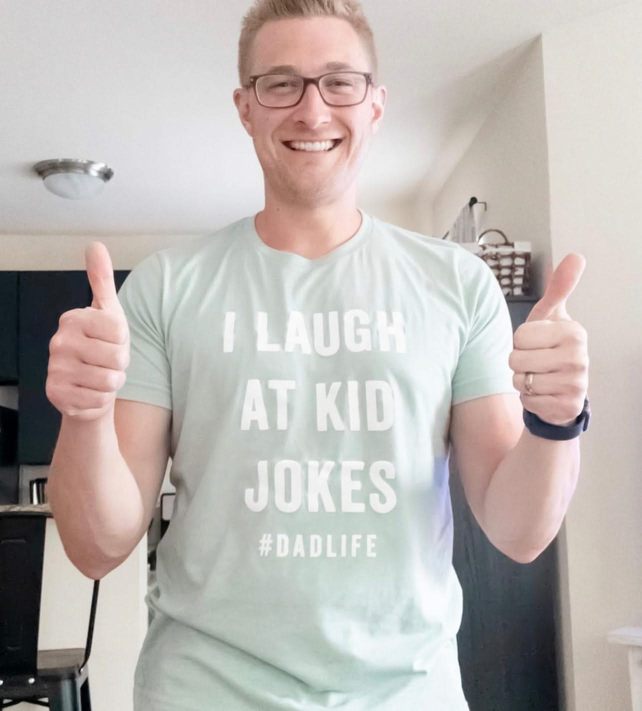 I Laugh at Kid Jokes #DadLife - Unisex Tee Little Mama Shirt Shop
