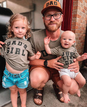 JUST LIKE DAD - Short Sleeve Child Shirt Little Mama Shirt Shop