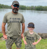 FISHING BUDDIES - Short Sleeve Child Shirt Little Mama Shirt Shop