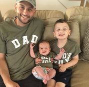 DAD - Arched Varsity - Unisex Tee Little Mama Shirt Shop