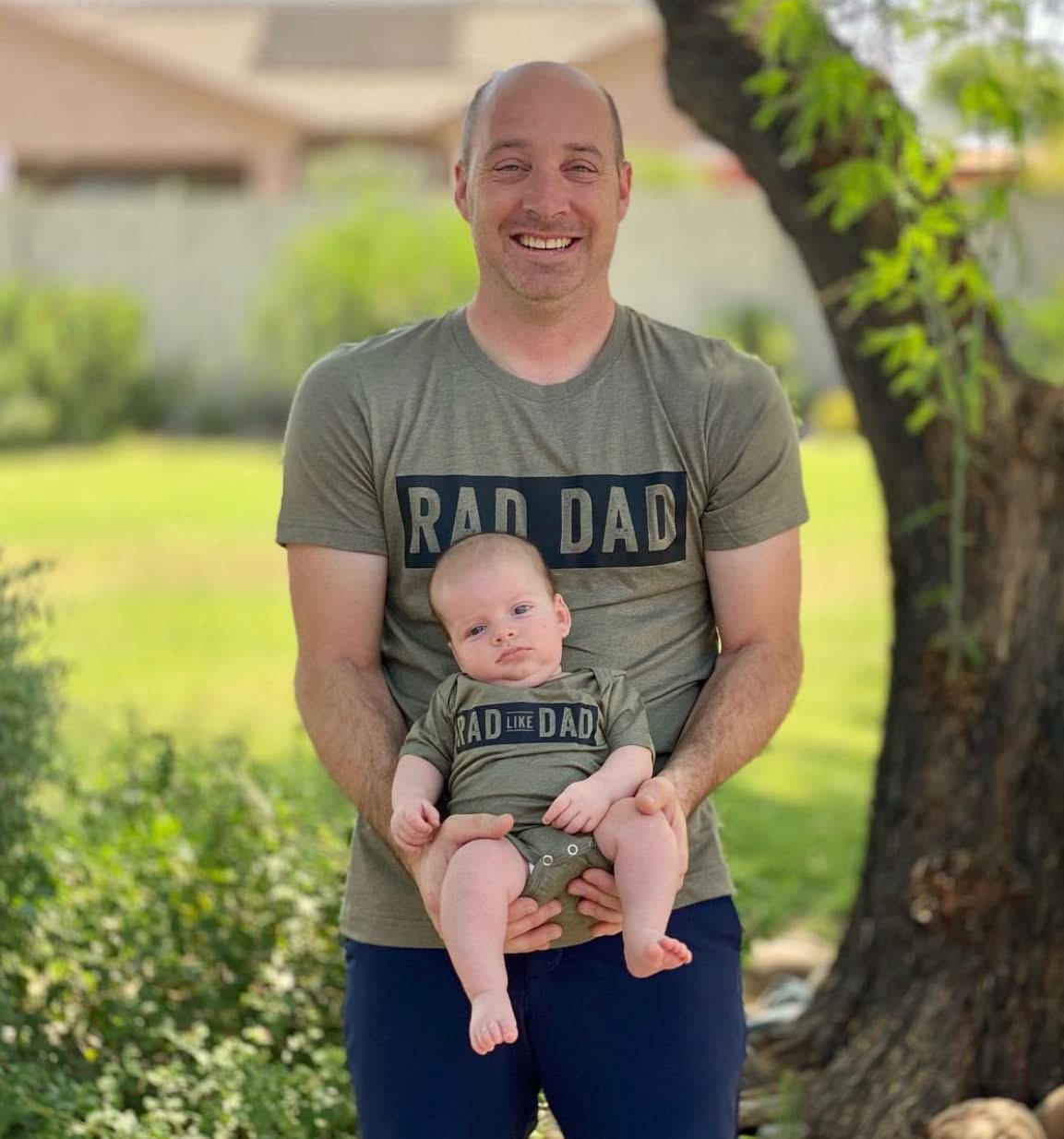 Rad Dad(one line) + Rad Like Dad - Set of 2 Shirts Little Mama Shirt Shop