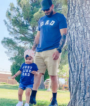 JUST LIKE DAD - Short Sleeve Child Shirt Little Mama Shirt Shop