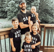 DAD - Arched Varsity - Unisex Tee Little Mama Shirt Shop