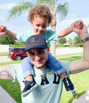 DAD - Arched Varsity - Unisex Tee Little Mama Shirt Shop