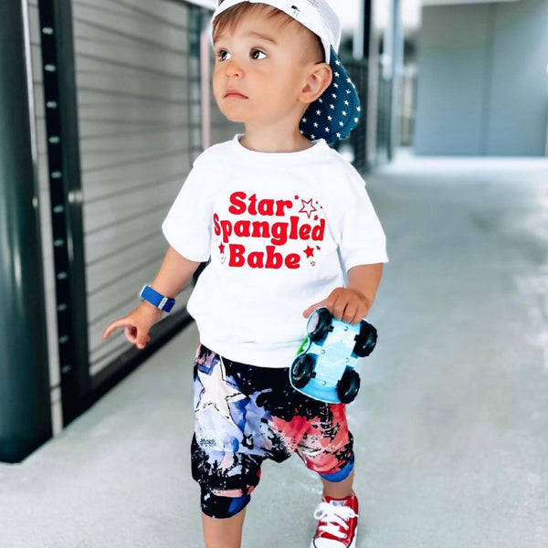 STAR SPANGLED BABE - Short Sleeve Child Shirt