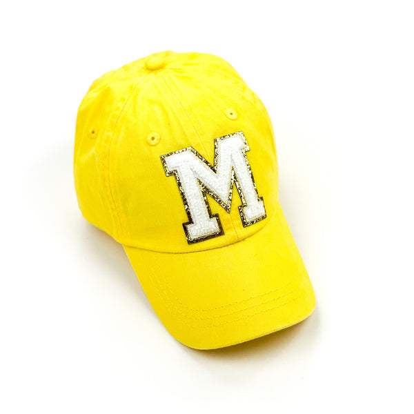 Limited Edition Varsity Initials - Yellow w/ White - Child Baseball Cap