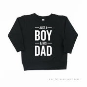 Just A Boy and His Dad - Child Sweater Little Mama Shirt Shop