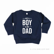 Just A Boy and His Dad - Child Sweater Little Mama Shirt Shop